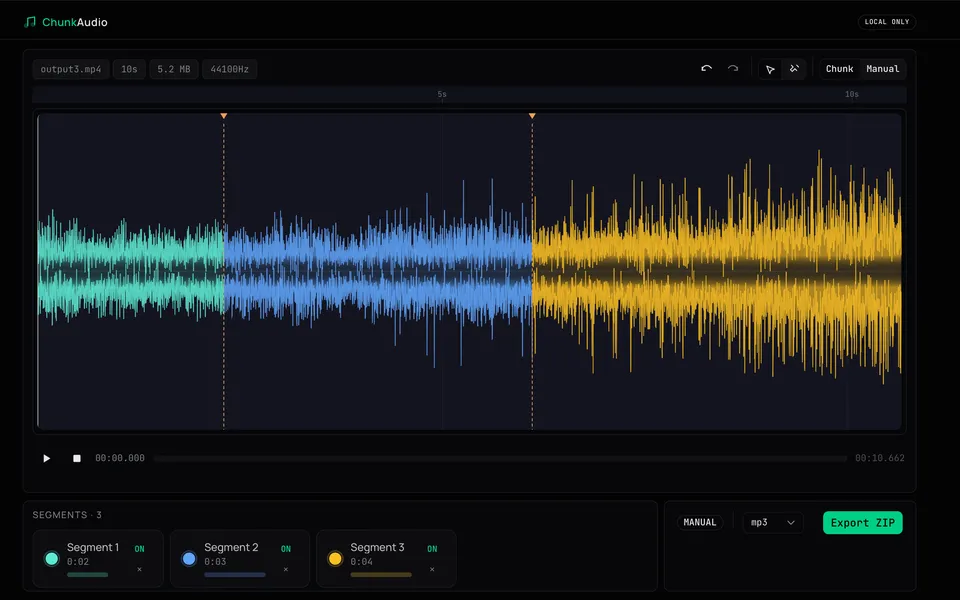 Chunk Audio