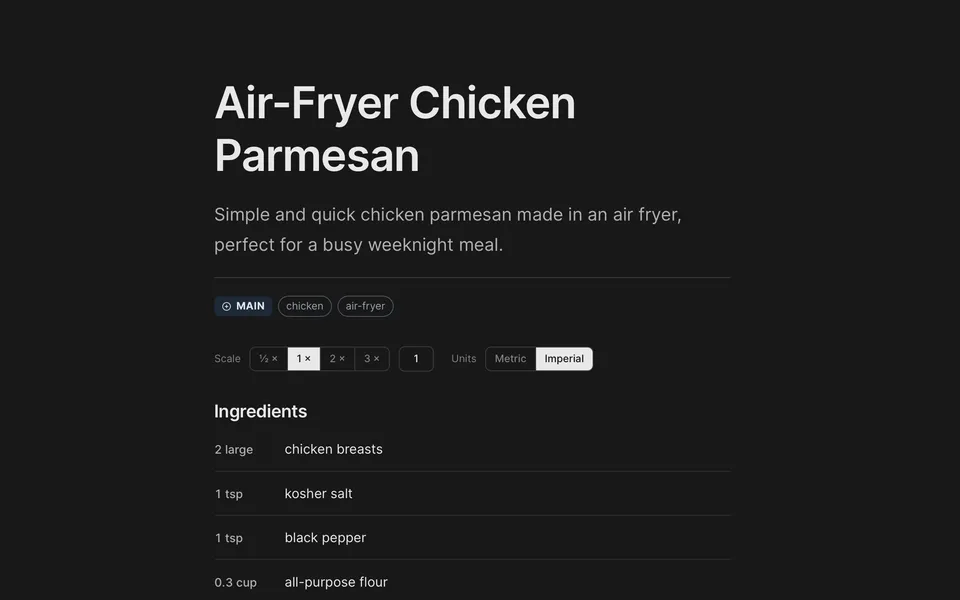 Recipe Collection