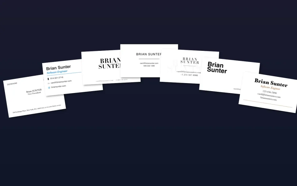 Typst Business Card Templates