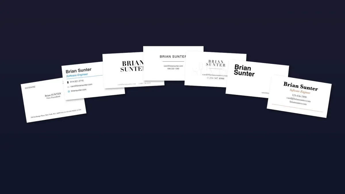 Cover image for Typst Business Card Templates