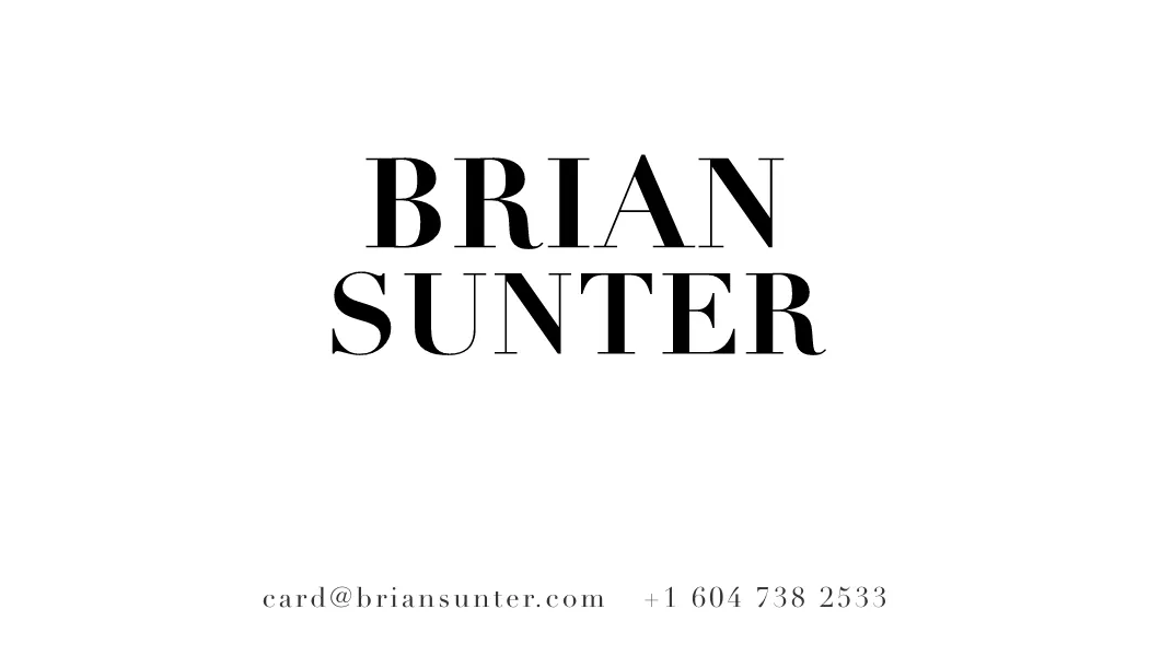 Bold Serif business card template