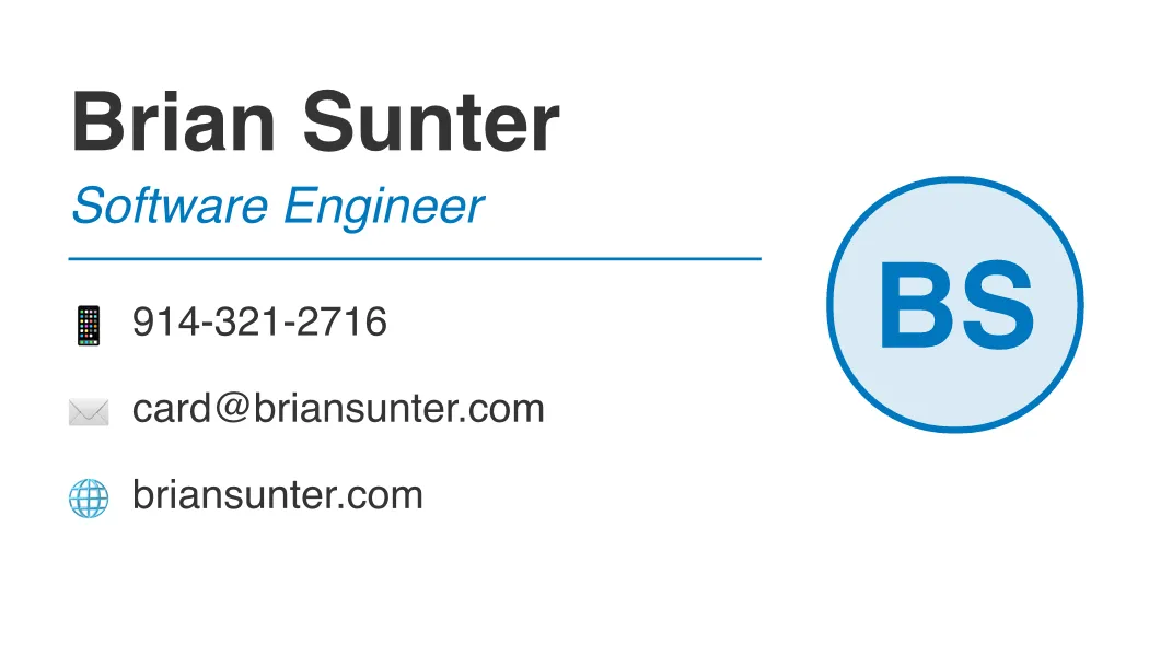 Full Circle business card template